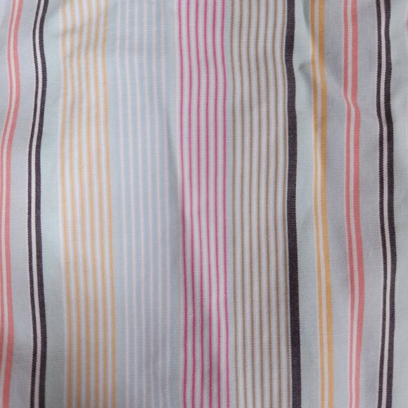 Lands End Button Shirt Womens 10 Striped Long Sleeve Collared Office Work Top - Picture 11 of 12